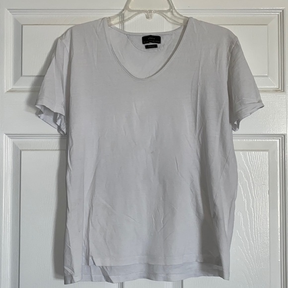 Zara Tops - Zara White T-Shirt Easy Fit